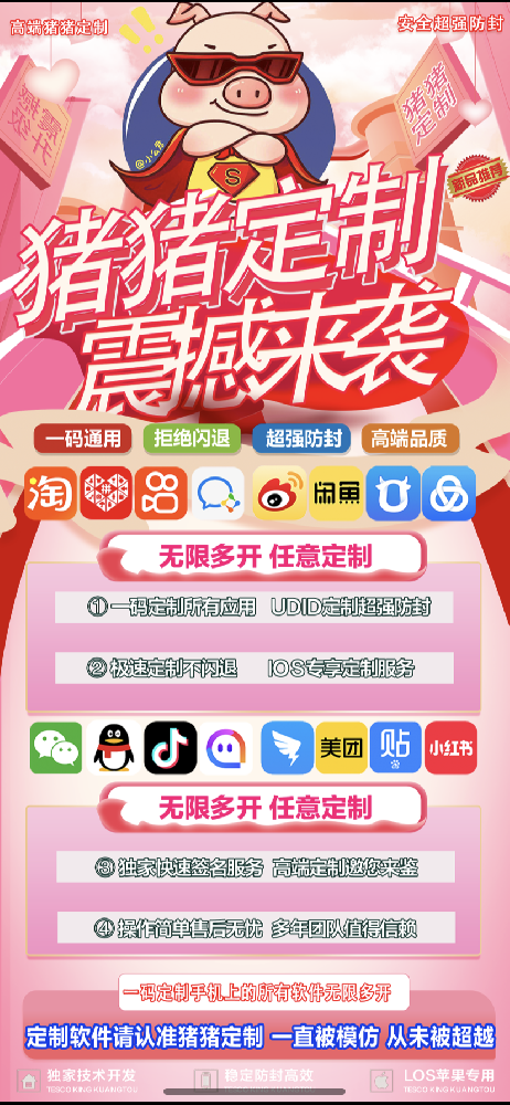 苹果多开软件猪猪定制-售后90天（推荐）